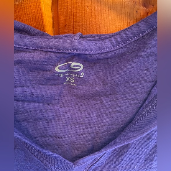 Champion women’s long sleeve hooded t-shirt. Lightweight. XSmall. New with tags - Picture 2 of 4